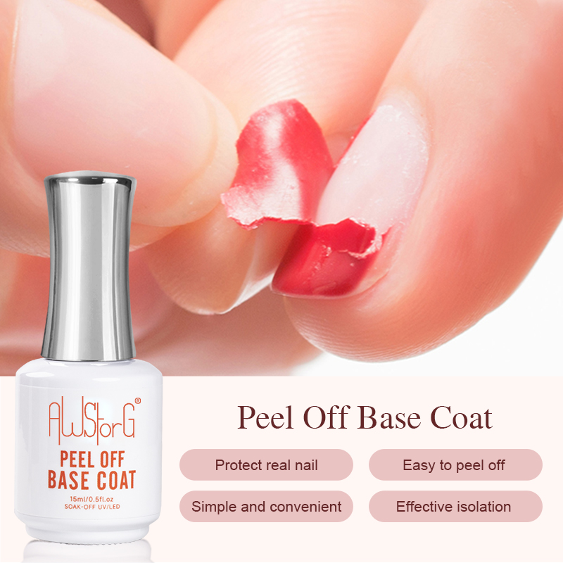 Peel Off Base Coat - AWStorG 15ML 껍질 벗기기베이스 코트 UV