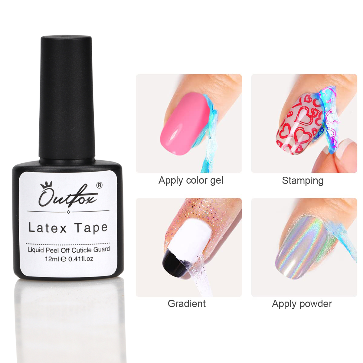 Peel Off Base Coat - 12ML 네일 필 오프 리퀴드 안티