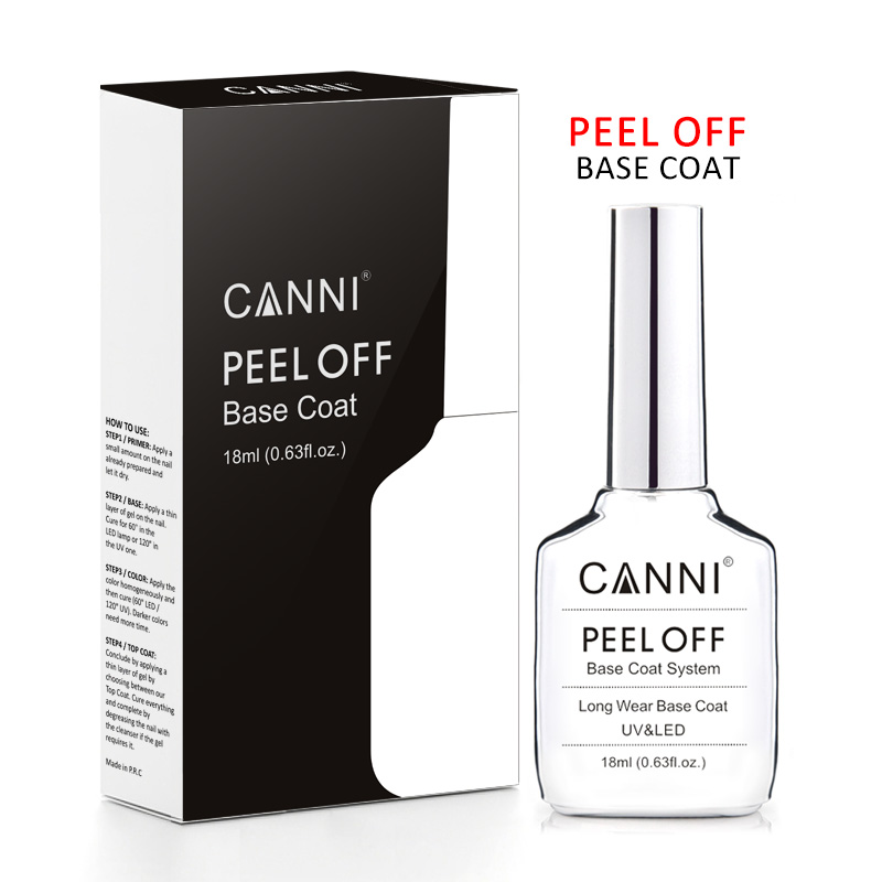 CANNI 18ml 필 오프 베이스 코트 & 노 와이프 - Peel Off Base Coat 리뷰 및 가격