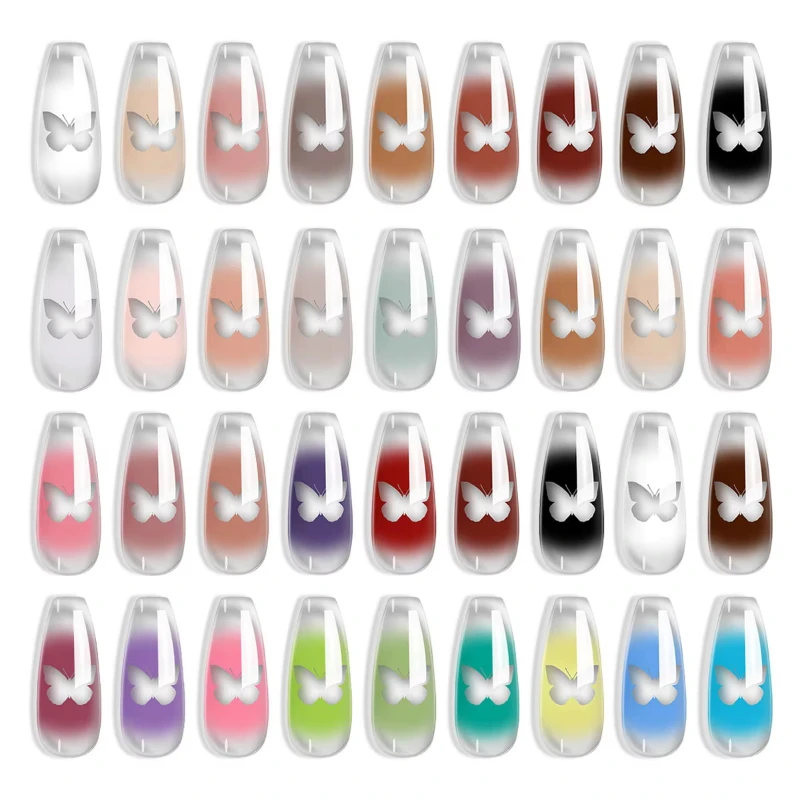 9색 그라데이션 페인팅 젤 네일 아트 그라데이션 컬러  - Nail Art Painting 리뷰 및 가격