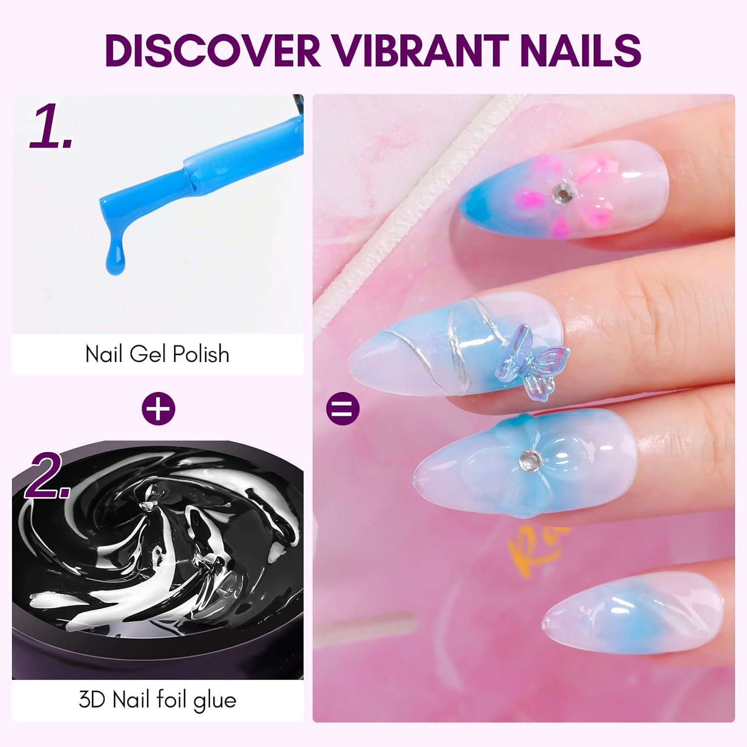 마카트 3D 네일 젤 8ml 네일 포일 글루 트랜스퍼  - Nail Foil Transfer 리뷰 및 가격