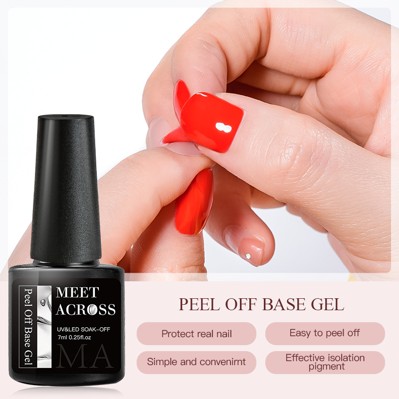 MEET ACROSS 7ml 필 오프 젤 베이스 젤 리 - Peel Off Base Coat 리뷰 및 가격