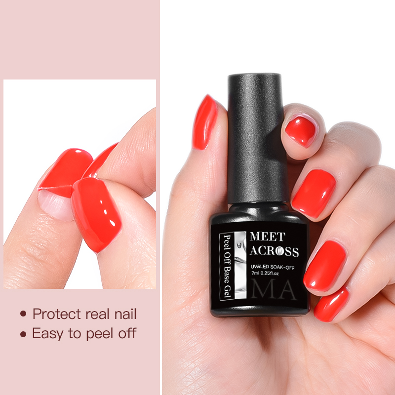 MEET ACROSS 7ml 필 오프 젤 베이스 젤 리 - Peel Off Base Coat 리뷰 및 가격