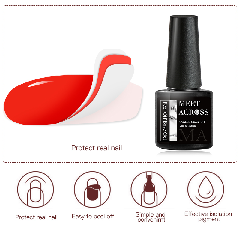 MEET ACROSS 7ml 필 오프 젤 베이스 젤 리 - Peel Off Base Coat 리뷰 및 가격