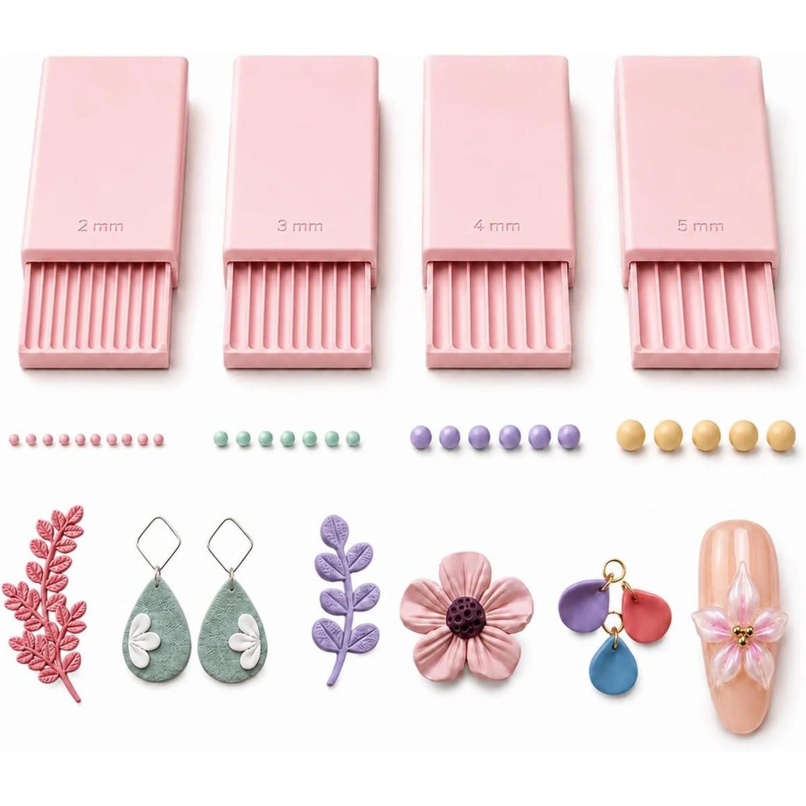 4개입 3D 프린트 클레이 젤 볼 메이커 도구, 3D  - Nail Art Gel 리뷰 및 가격