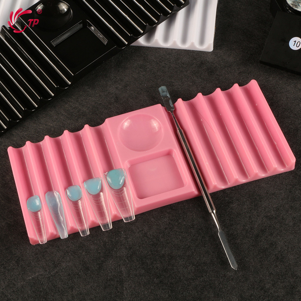 TP 듀얼 폼 홀더 플라스틱 펜 스탠드 네일 아트 도구 - Nail Art Kaki 리뷰 및 가격