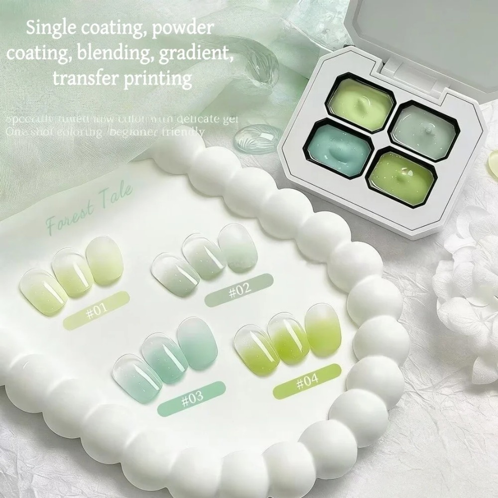 1개의 스프링 및 여름용 4칸 네일아트 팻 글루, 그라 - Nail Art Painting 리뷰 및 가격