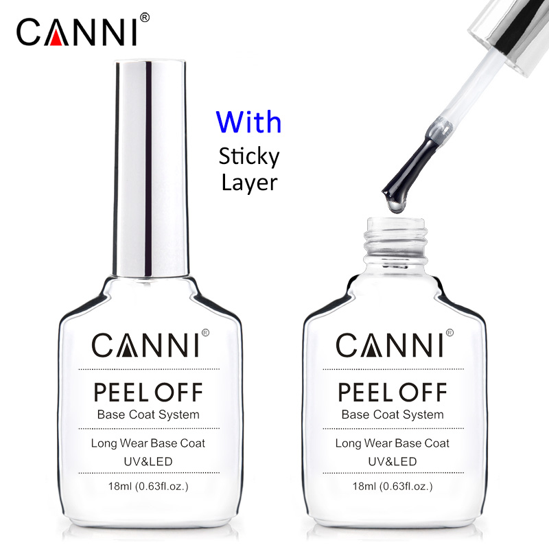 Canni 18ml 롱웨어 다이아몬드 닦아내지 않는 탑 - Peel Off Base Coat 리뷰 및 가격