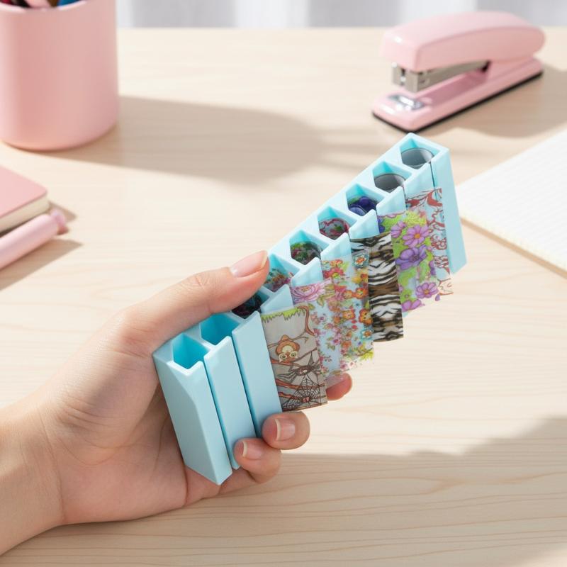 10칸 마카롱 네일 포일 보관함 네일 전사지 스티커 정 - Nail Foil Transfer 리뷰 및 가격