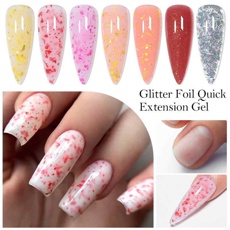 Mtssii 핑크 글리터 퀵 익스텐션 젤 네일 광택제  - Nail Foil Transfer 리뷰 및 가격