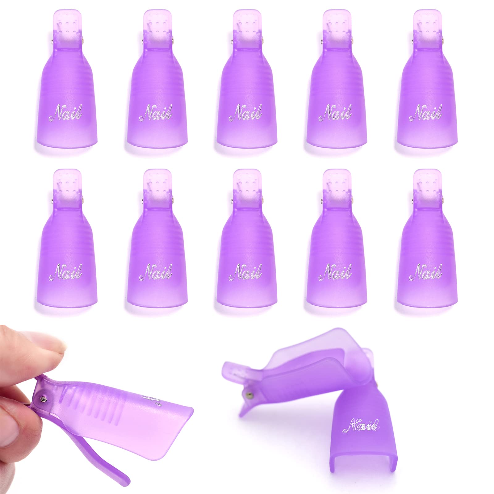 10개 플라스틱 네일아트 쏙 오프 캡 클립 UV 젤 폴 - Nail Art Gel 리뷰 및 가격