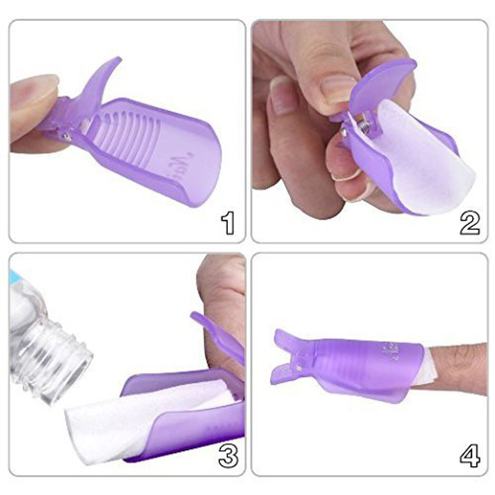 10개 플라스틱 네일아트 쏙 오프 캡 클립 UV 젤 폴 - Nail Art Gel 리뷰 및 가격