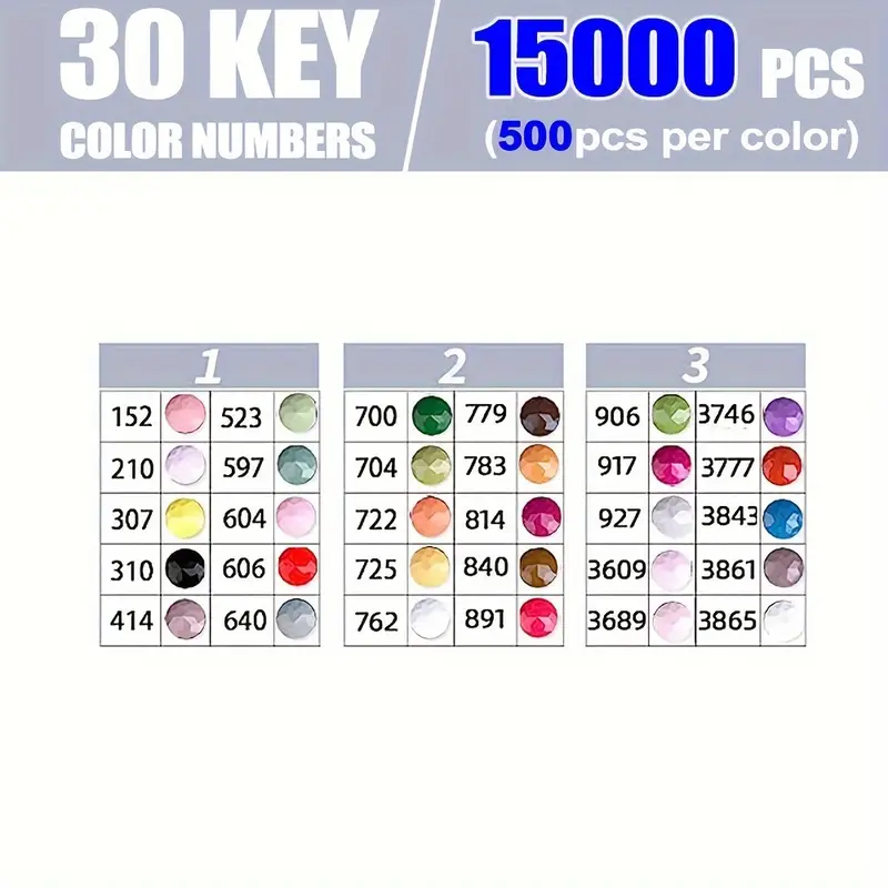 30가지 생생한 색상의 다이아몬드 페인팅 키트(각각 5 - Nail Art Painting 리뷰 및 가격