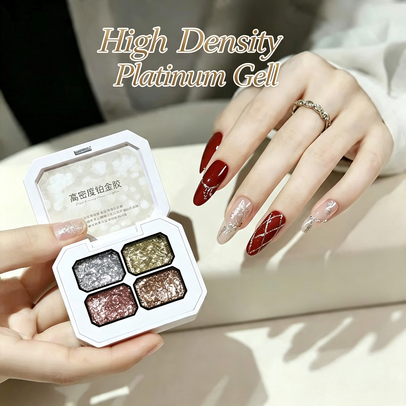 미아넬 청키 포일 플래티넘 네일 아트 젤 팔레트 골드  - Nail Foil Transfer 리뷰 및 가격