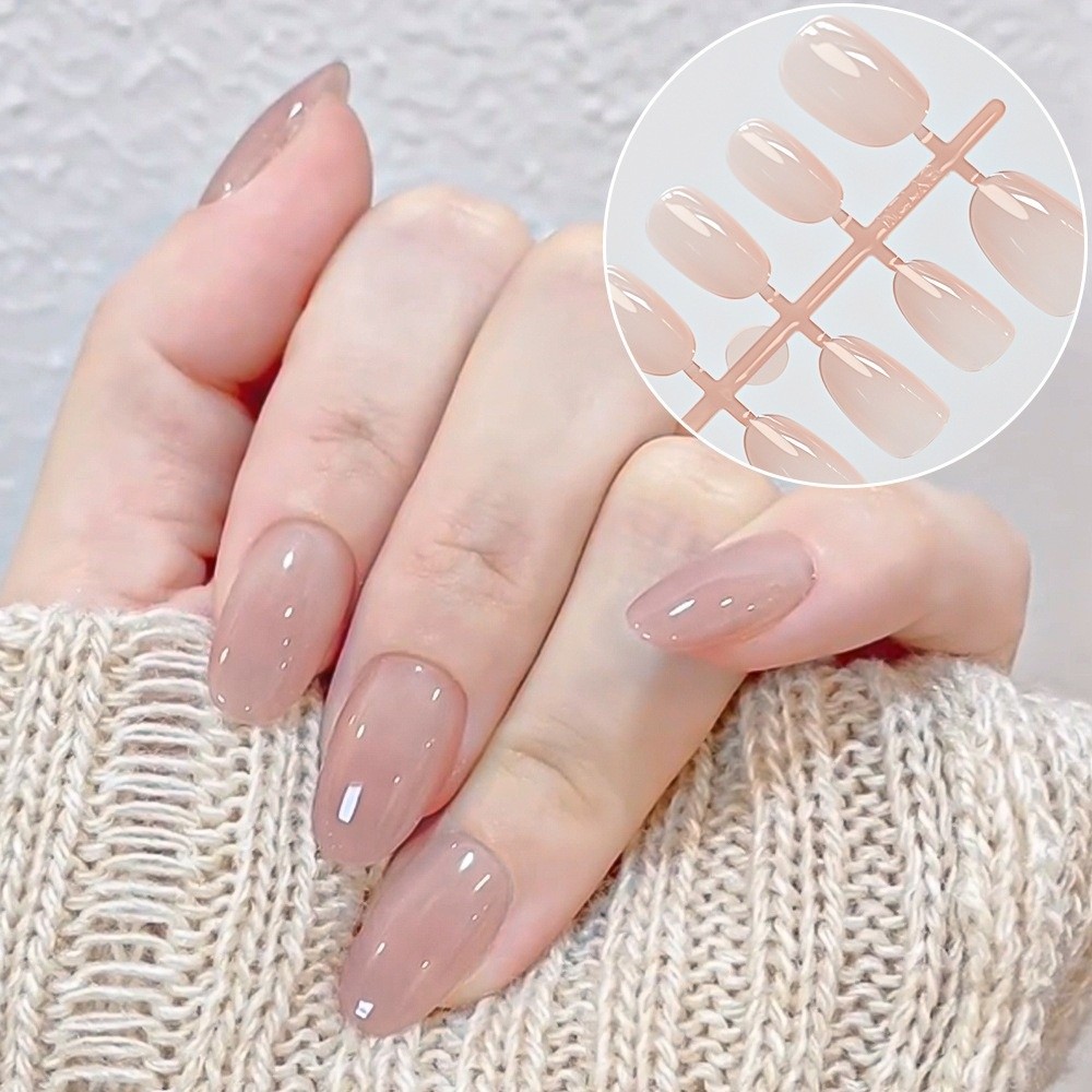 150개 패션 광택 마감 가짜 손톱 그라데이션 누드 짧 - Nail Art Y2K 리뷰 및 가격