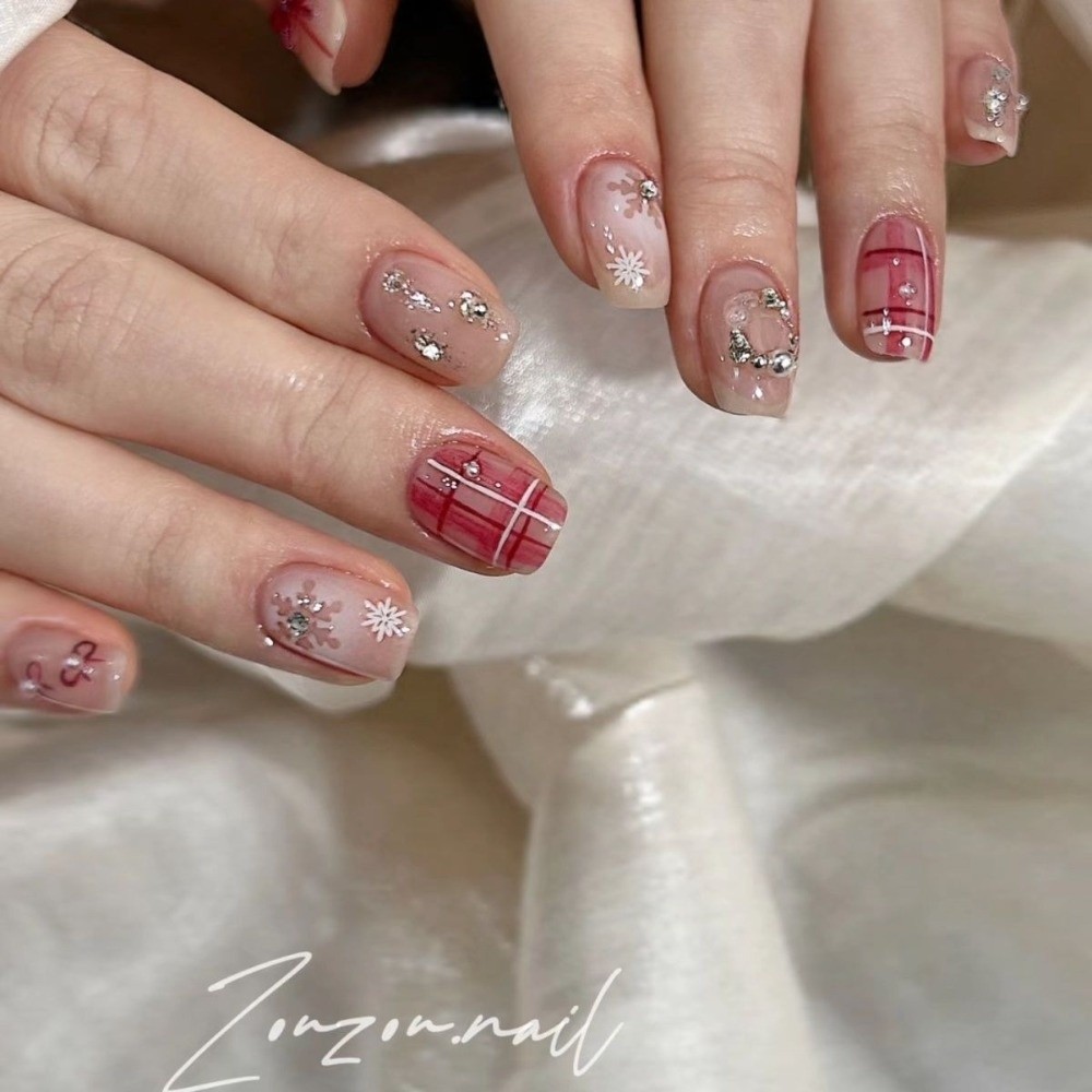 와인 레드 네일 아트 장식 3D 리본 버건디 네일 액세 - Nail Art Burgundy 리뷰 및 가격