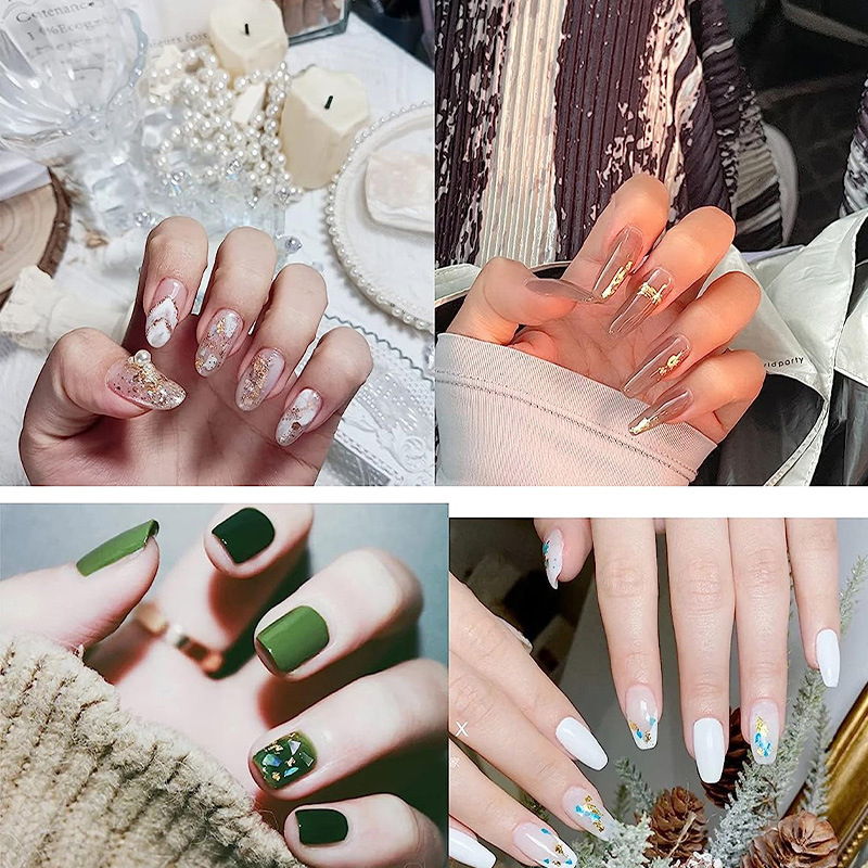 200개 골든 리프 포일 리프 시트 금박 시트 모조 금 - Nail Art Painting 리뷰 및 가격