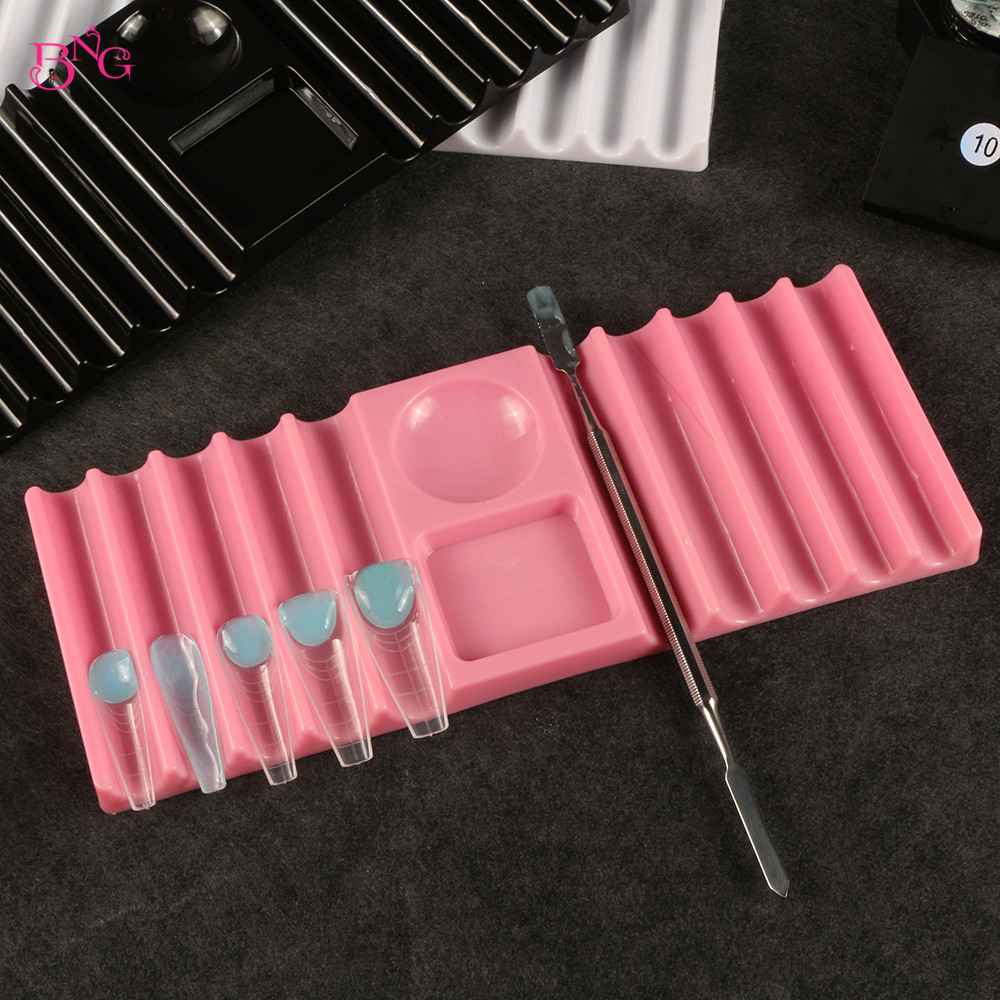 BNG 듀얼 폼 홀더 플라스틱 펜 스탠드 네일 아트 도 - Nail Art Kaki 리뷰 및 가격