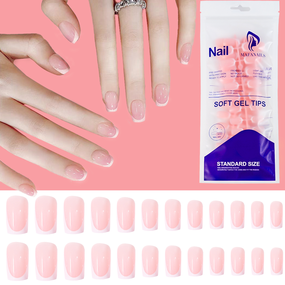 120pcs 손톱에 광택 짧은 사각형 프레스 누드 화이 - Nail Art Y2K 리뷰 및 가격