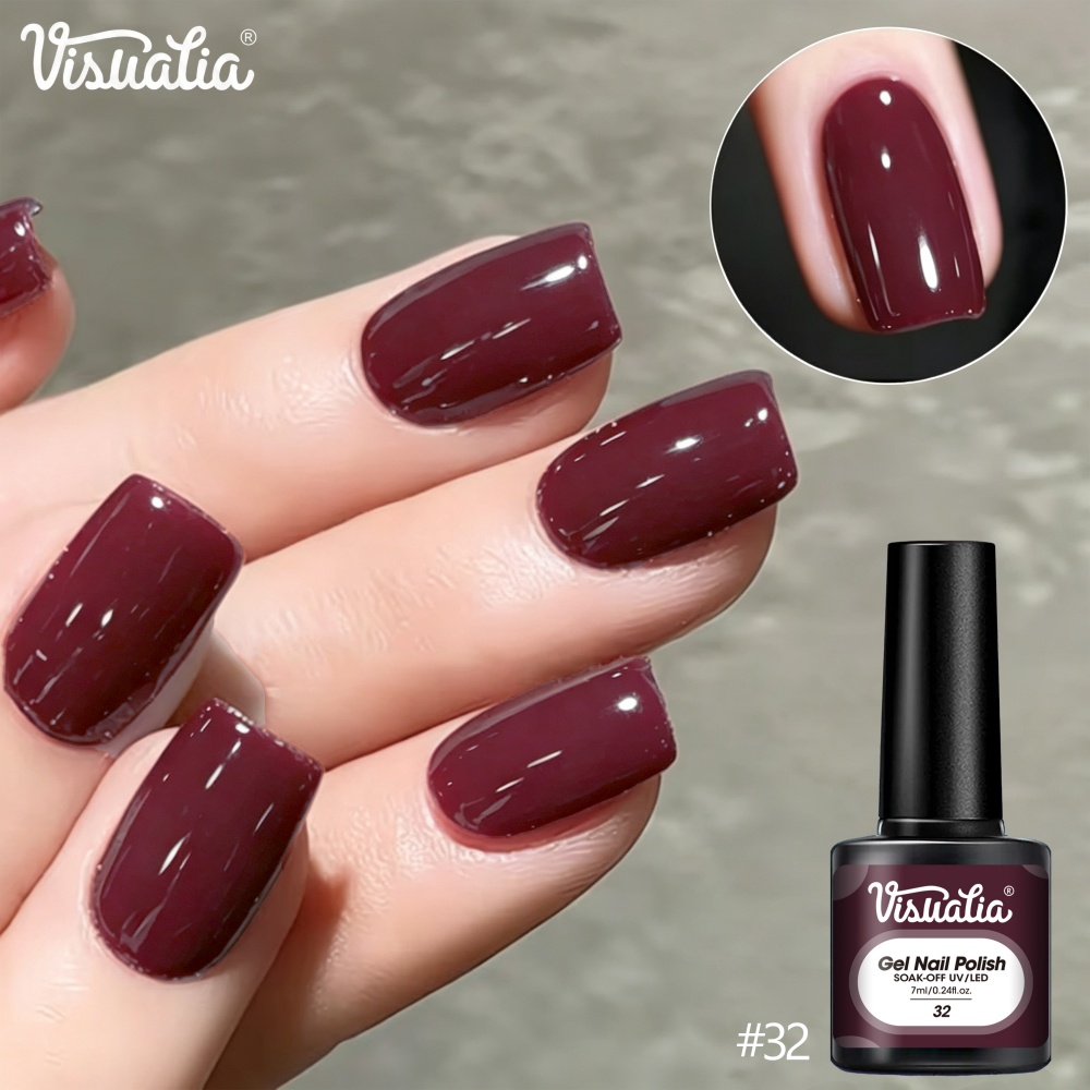 비주아티아 7ml 버건디 레드 네일 젤, UVLED 제 - Nail Art Burgundy 리뷰 및 가격