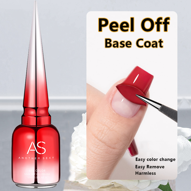 AS 15ml 필 오프 베이스 젤 롱웨어 슈퍼 탑 코트 - Peel Off Base Coat 리뷰 및 가격