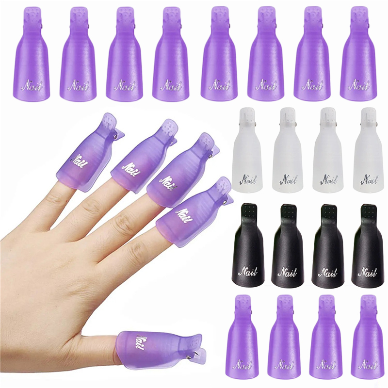 10개 플라스틱 아크릴 네일 아트 캡 클립 UV 젤 폴 - Nail Art Gel 리뷰 및 가격