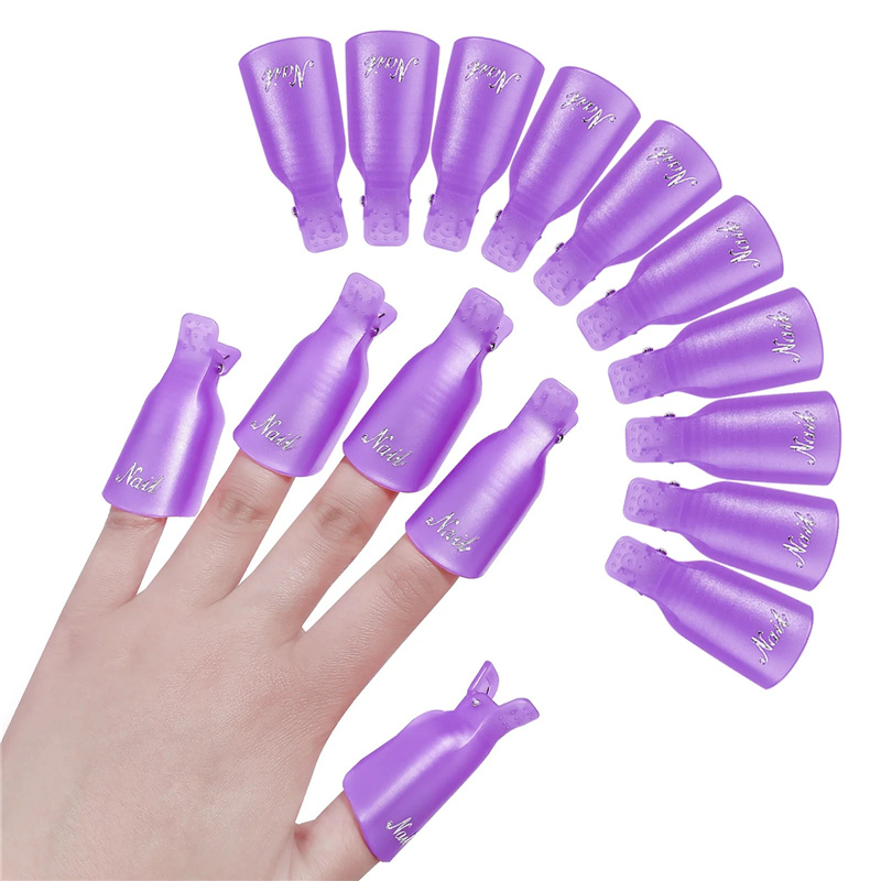 10개 플라스틱 아크릴 네일 아트 캡 클립 UV 젤 폴 - Nail Art Gel 리뷰 및 가격