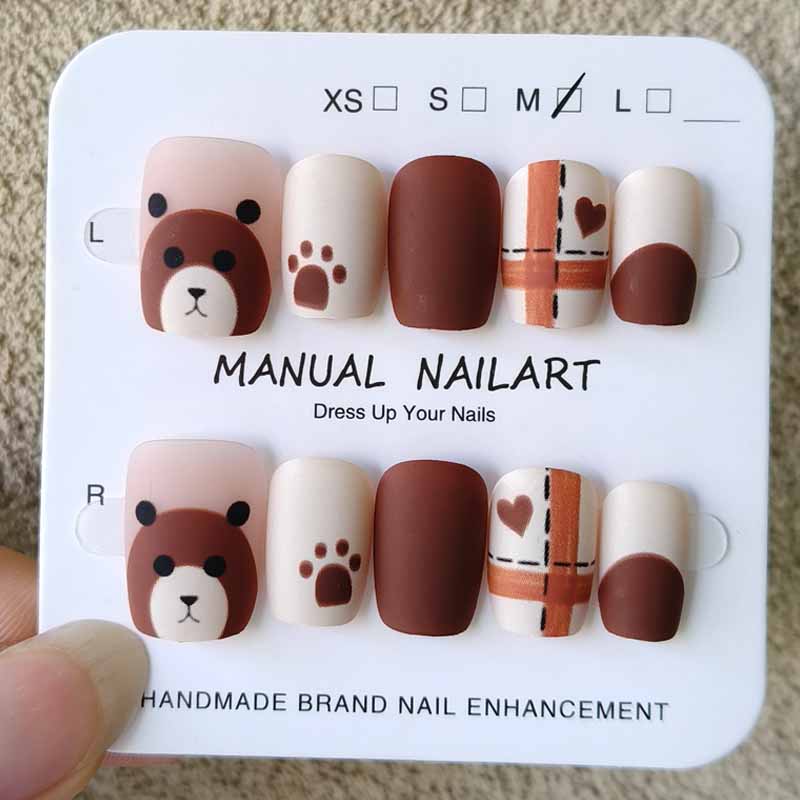 10개입 가을 겨울 네일아트 마이야드 프레스온 네일 귀 - Nail Art Painting 리뷰 및 가격
