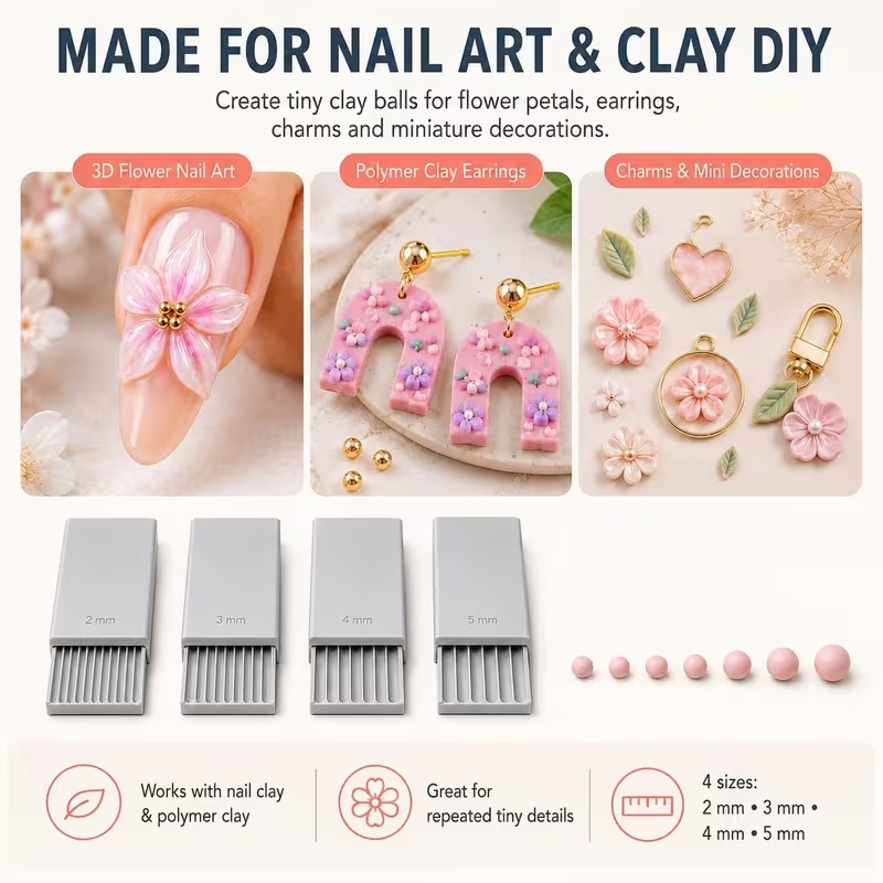 3D 프린트 점토 젤 볼 제작 도구, 3D 젤 플라워용 - Nail Art Gel 리뷰 및 가격