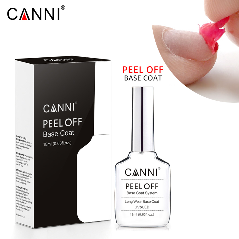 CANNI 18ml TPO HEMA 프리 젤 네일 폴리 - Peel Off Base Coat 리뷰 및 가격