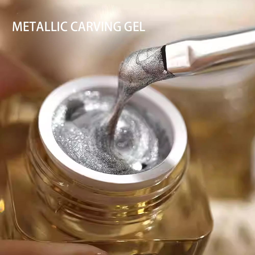 8g 메탈릭 카빙 젤 3D 엠보싱 네일 아트 페인팅 젤 - Nail Art Painting 리뷰 및 가격