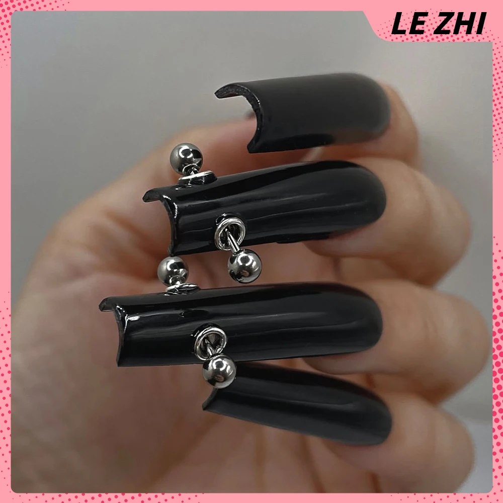 Y2K 스파이스 걸스 10개 수제 고딕 펑크 프레스온  - Nail Art Y2K 리뷰 및 가격