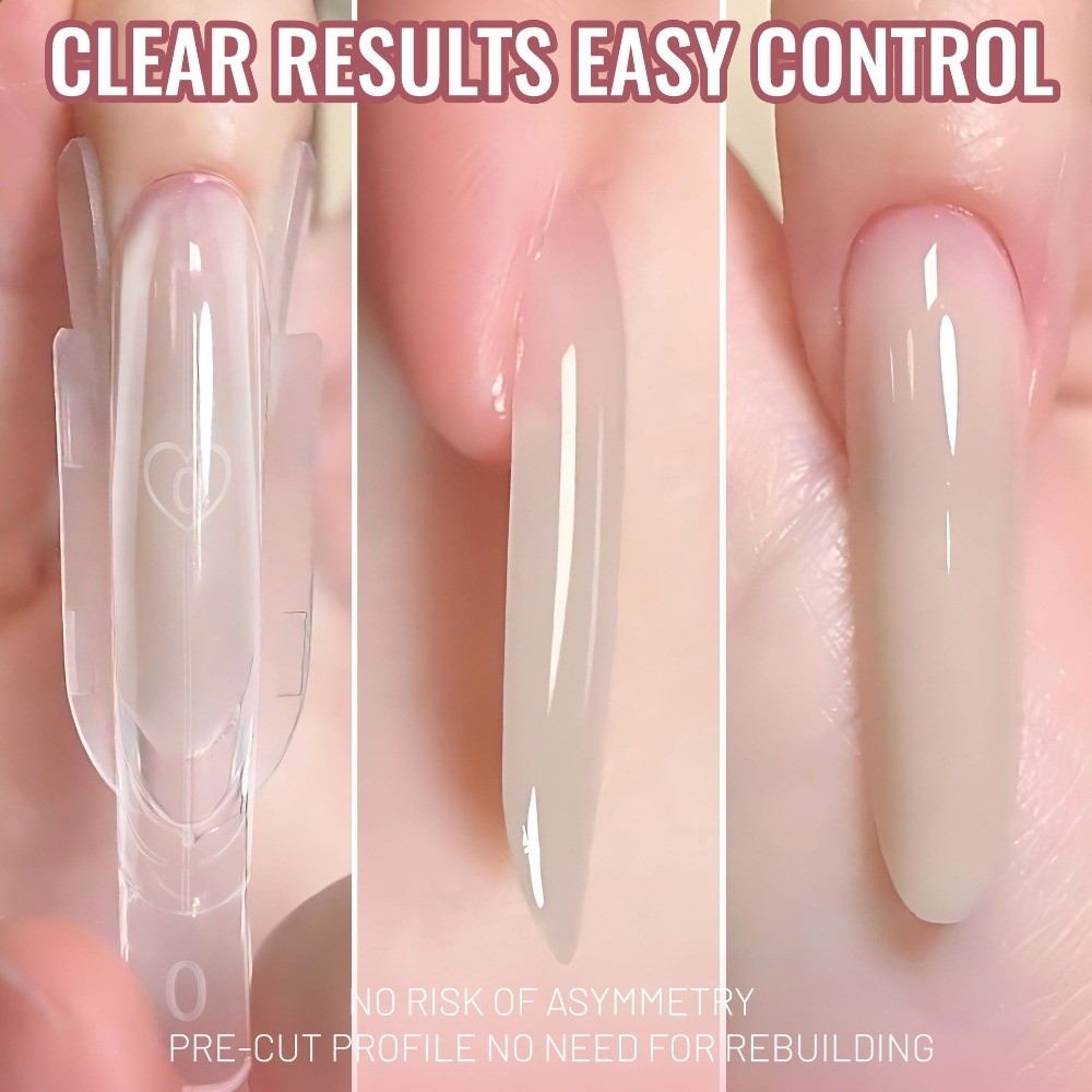 120개 로켓 모양 샌드위치 듀얼 네일 폼 투명 풀커버 - Nail Art Y2K 리뷰 및 가격