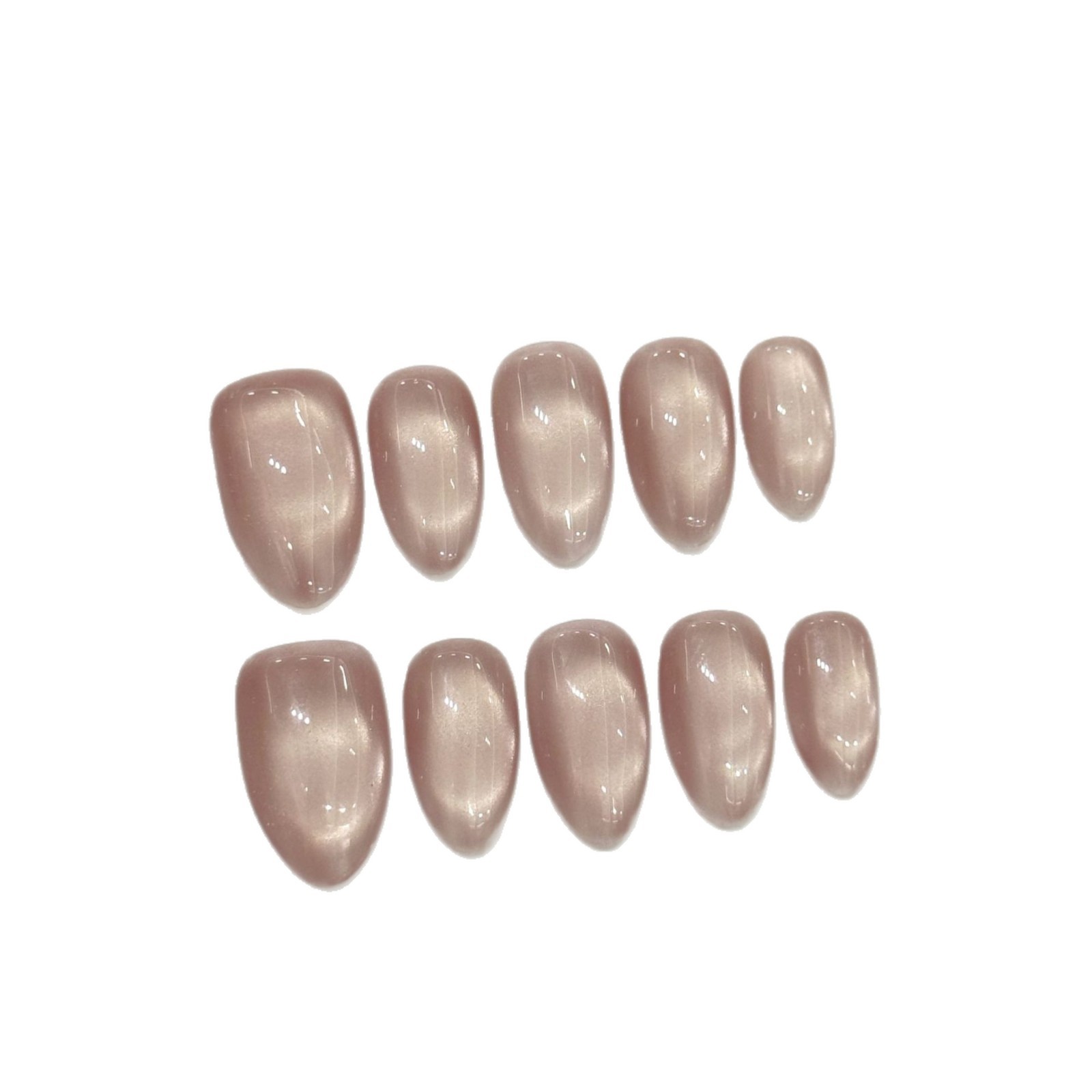 10개 수제 프레스온 네일 솔리드 컬러 광택 유리 비즈 - Nail Art Y2K 리뷰 및 가격
