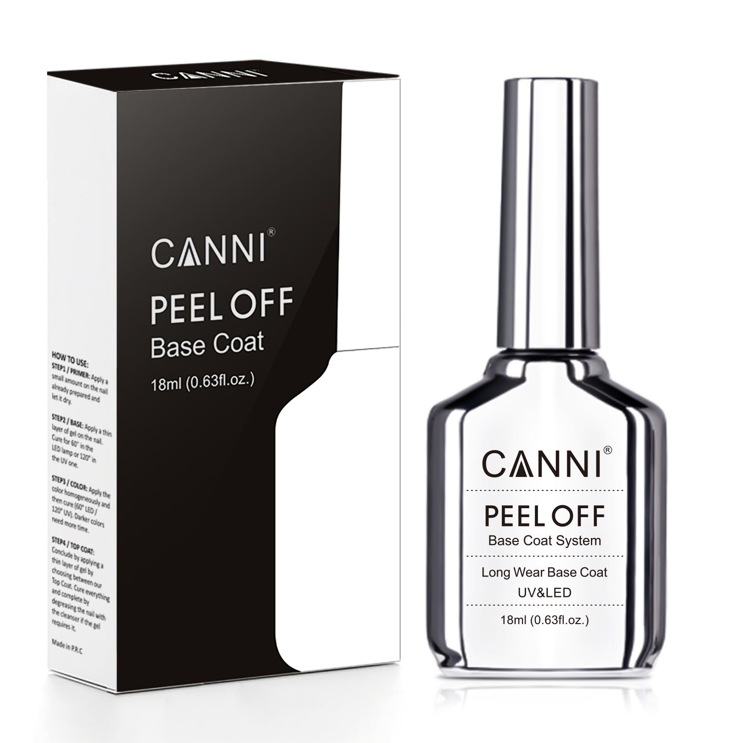 18ml 캐니 다이아몬드 롱 웨어 노 와이프 탑 코트  - Peel Off Base Coat 리뷰 및 가격
